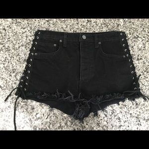Carmar Los Angeles denim lace up shorts - LF Bos